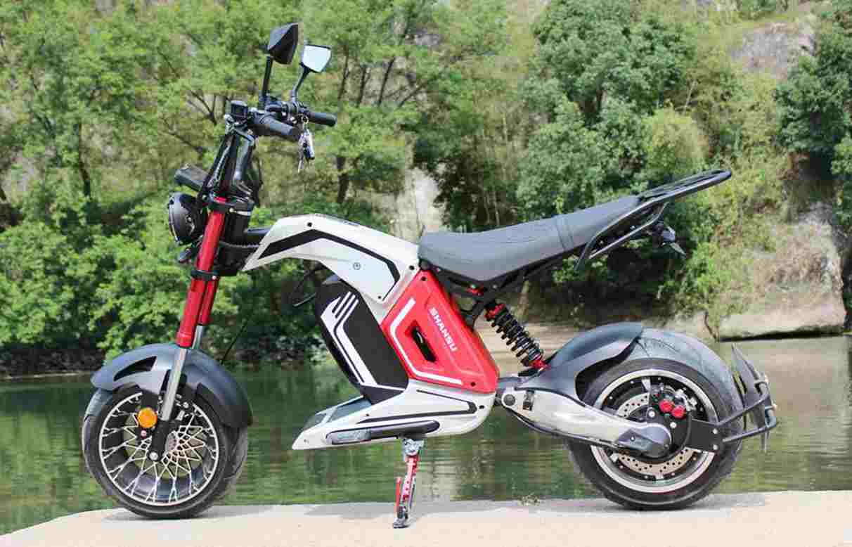 red electric scooter